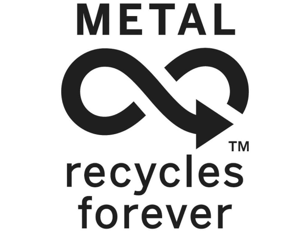 Metal recycles forever logo