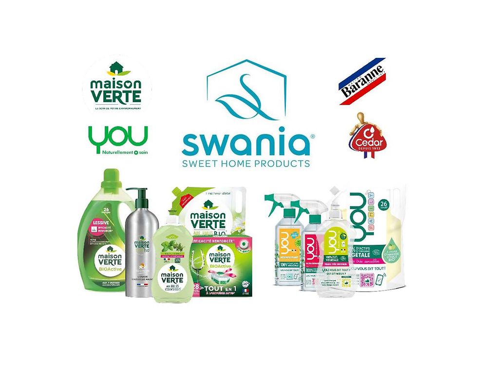 Swania products and logos
