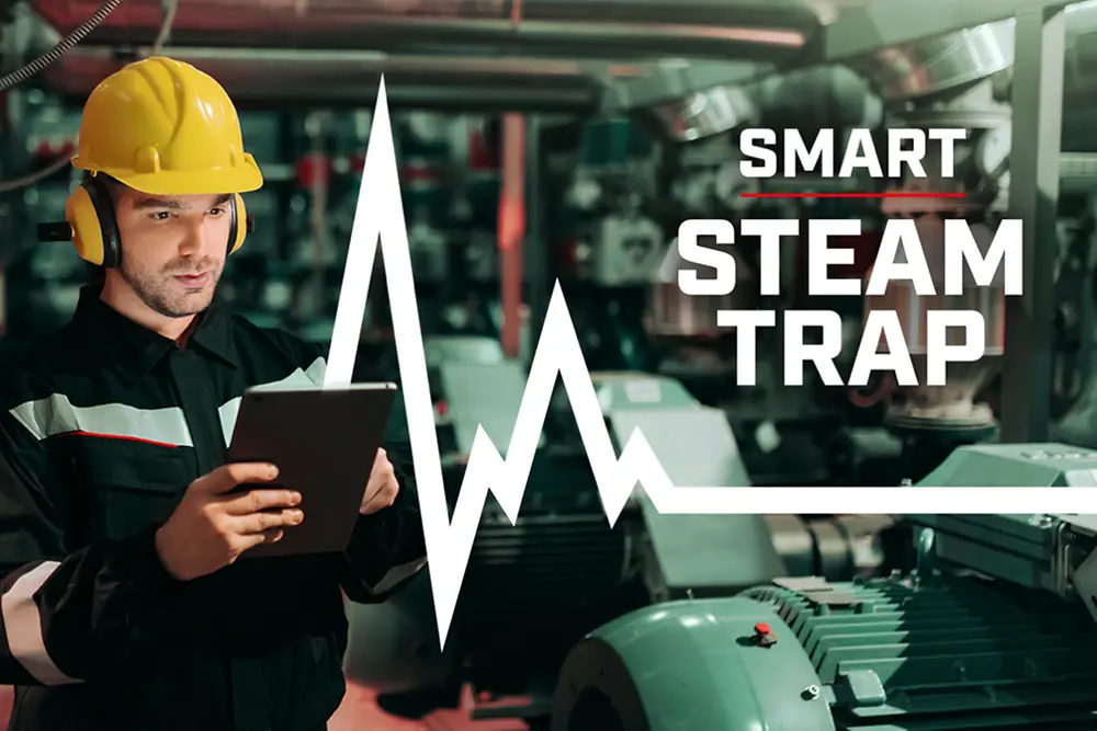 Loctite Pulse Smart Steam Trap, un technicien en processus de maintenance dans une usine
