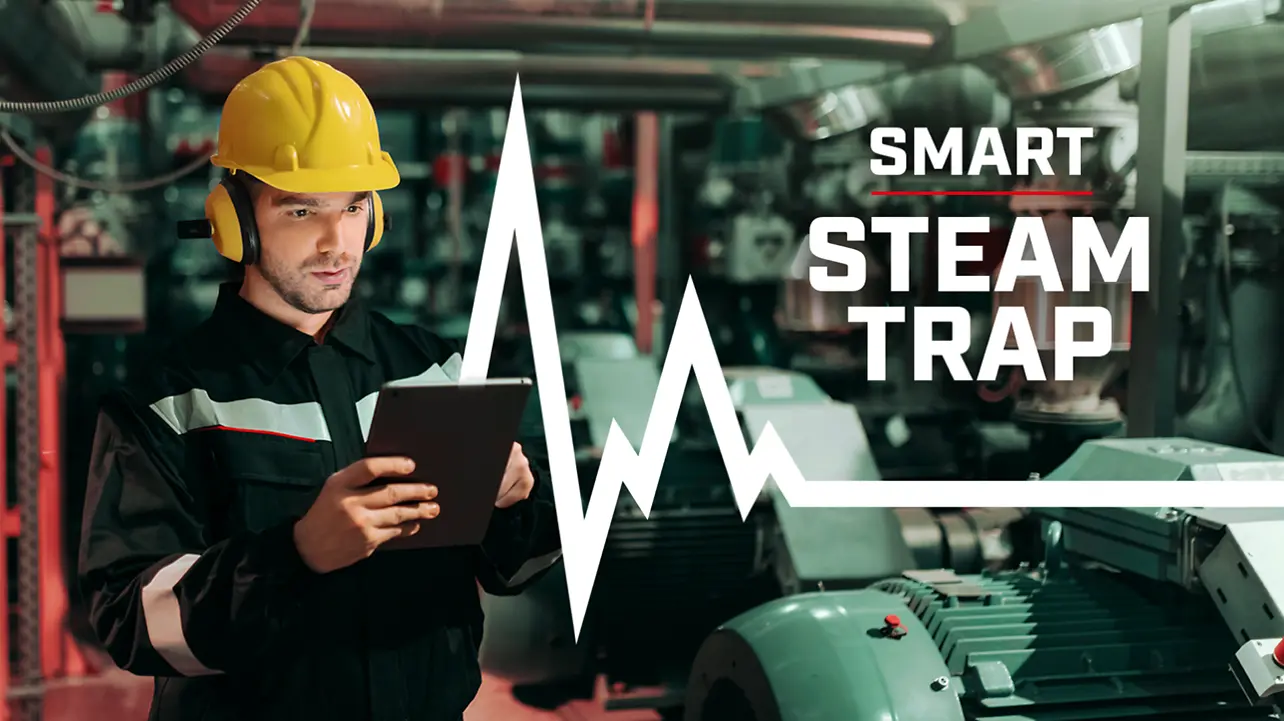 Loctite Pulse Smart Steam Trap, un technicien en processus de maintenance dans une usine