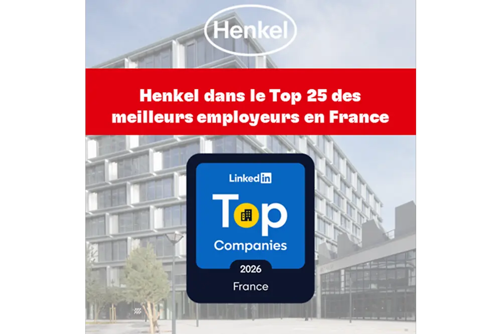 Henkel dans le Top 25 des meilleurs employeurs en France selon LinkedIn