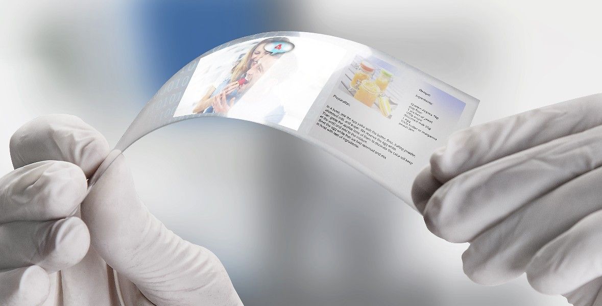 Ultra-barrier films enable the production of flexible displays