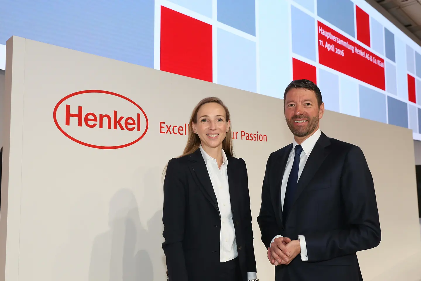 2016 AGM Simone Bagel Trah and Kasper Rorsted