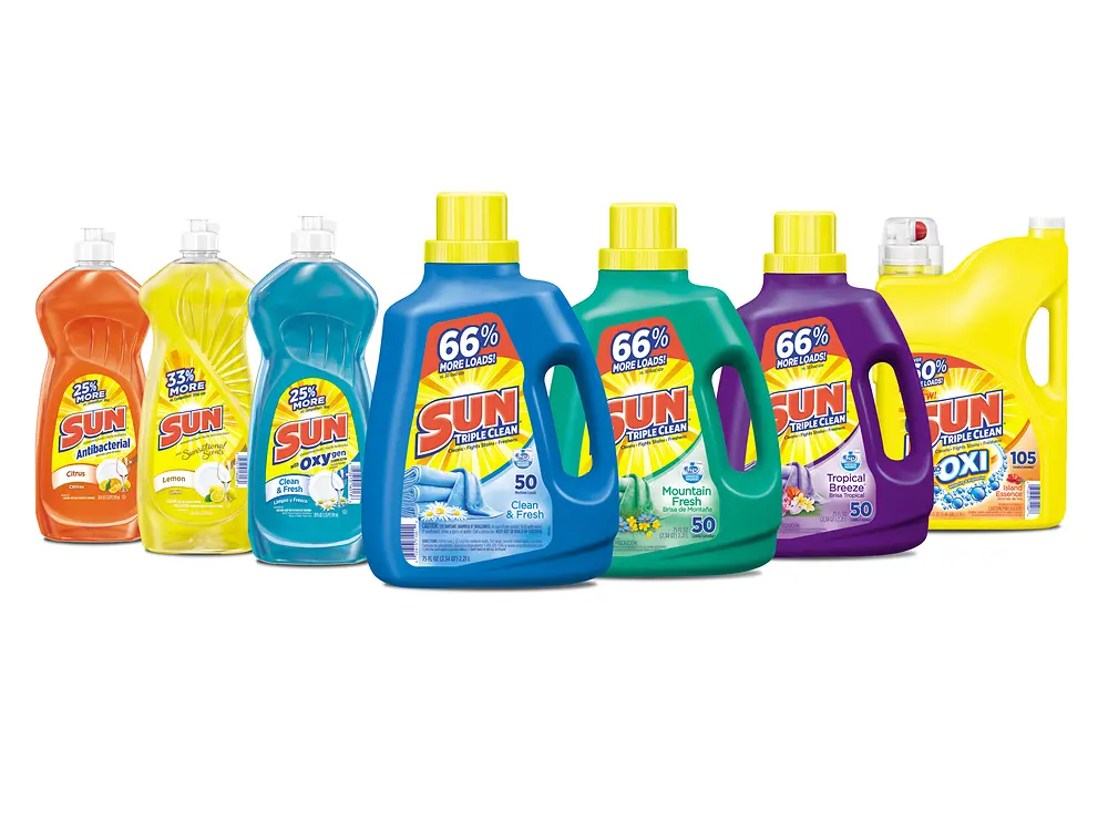 Sun products range