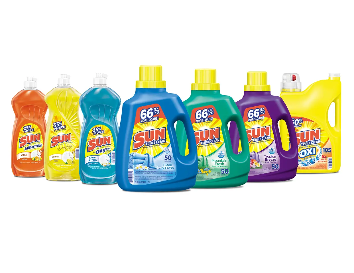 Sun products range