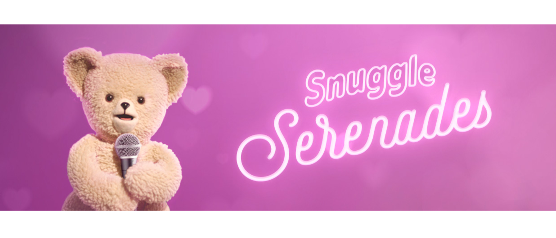 Have Snuggle Bear serenade your friends and loved ones this Valentine’s Day