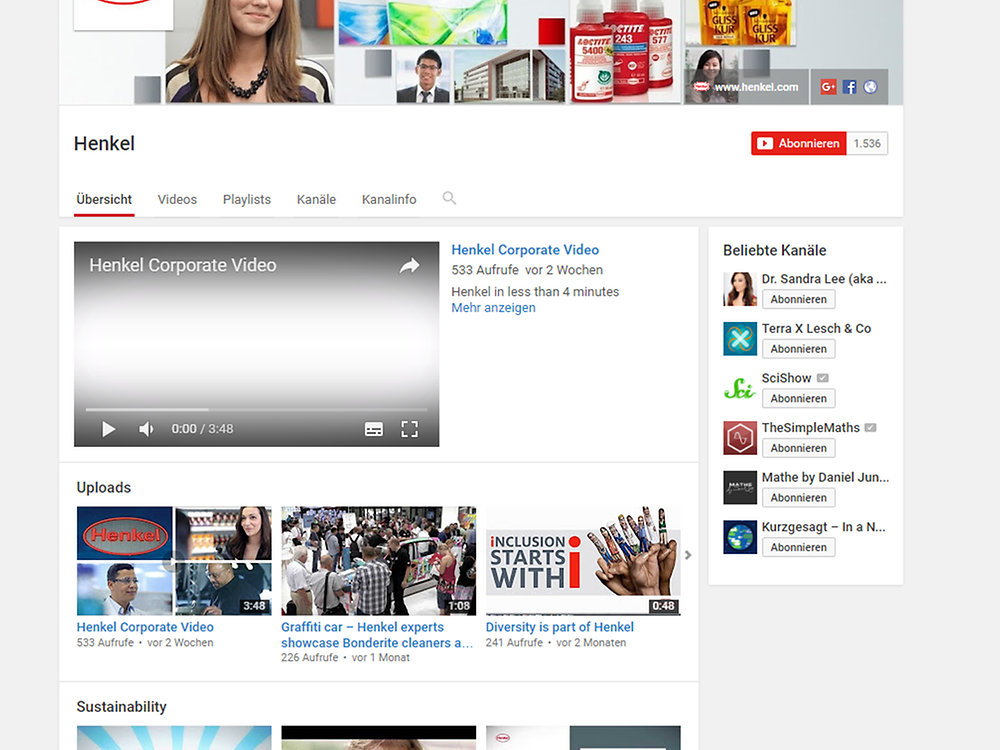 Henkel Corporate YouTube