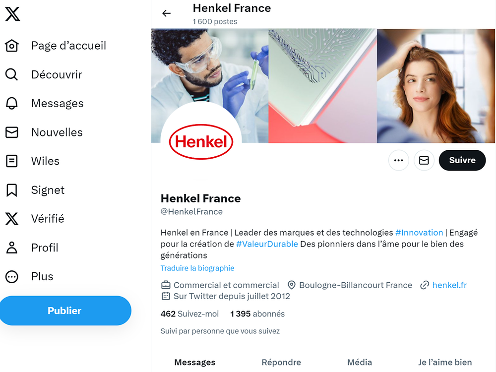 Twitter Henkel France
