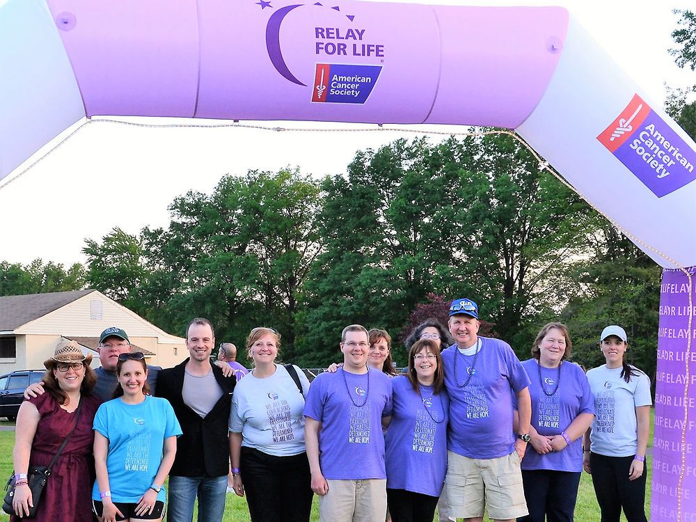 In addition to participating in the American Cancer Society Relay for Life, employees support the cause throughout the year with a variety of fund raisers.