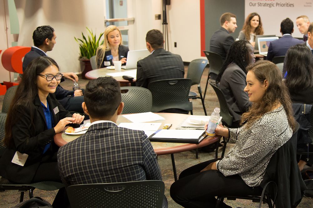Students from business schools across the Northeast form teams to brainstorm creative solutions to Henkel’s fall 2018 case study competition.
